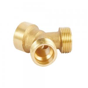 China Lightweight Brass Pex Pipe Fittings 3 Way Brass Connector Corrosion Resistance factory