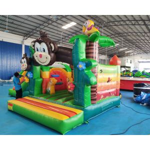 China Commercial Bouncy Castle Inflatable Water Slide With Pool factory