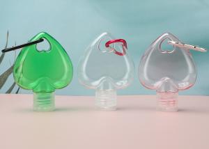 China PETG Plastic Hand Sanitizer Bottles 20mm Clear Keychain Bottles factory