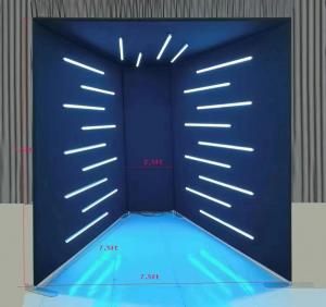 China Vogue Led Lights 360 Photo Booth Backdrop With Tension Fabric factory