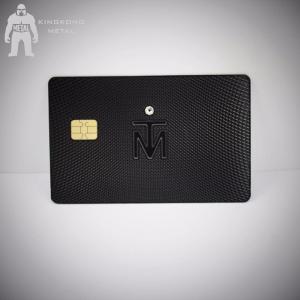 China Laser Cut Gold Silver Metal Membership Card with Ic Contact Chip Diamond Inlay factory