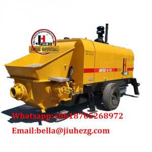China Diesel And Electric Power Type Tow Behind Trailer Stationary Station Concrete Pump Schwing Stetter Concrete Pumps on sale