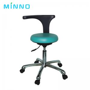 China 360 Degree Dental Assistant Stool PU Leather Armrest Dental Office Chairs factory