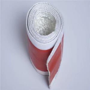 China Red Silicone Rubber Fiberglass Sleeving Protection Of Industrial Hoses factory