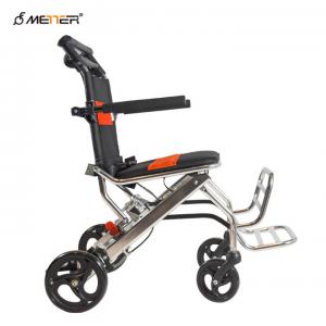 China 100KG Load Folding Manual Wheelchair With Linkage Brake Light Weight on sale