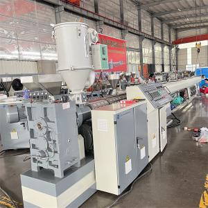 China Screw Barrel Plastic PVC Pipe Machine , Customized PVC Extruder Machine factory