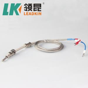 China E / K Compression Spring Shielded Wire Thermocouple Temperature Probe Sensor factory