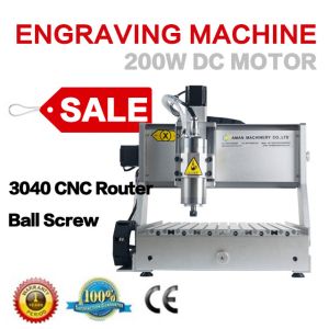 China Hot sell AMAN3040 mini 3d cnc engraving machine 4 axis 3040 CNC aluminium alloy Frame ball screw price cnc lathe factory