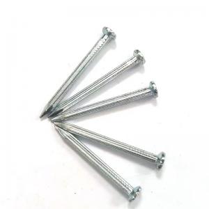 China Grooved Shank Steel Concrete Nails Fastening Galvanized Concrete Wall Nails factory