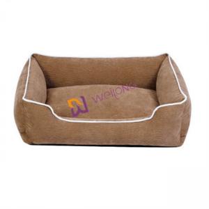 China Corduroy Environmental Protection Self Warming Pet Bed PP Cotton orthopedic dog sofa bed factory
