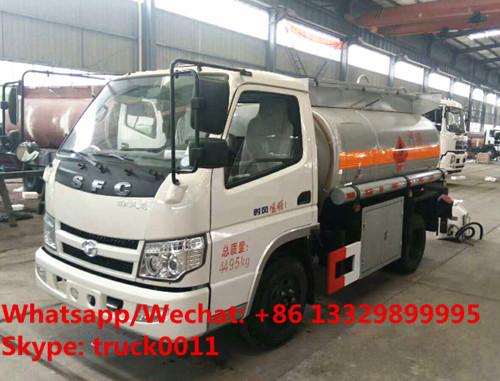 China China wholesale cheapest price mini 2,000Liters Shifeng Brand 4*2 LHD fuel tank truck, smallest oil tank vehicle factory