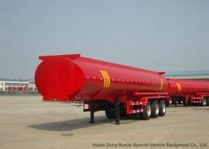 China Tri Axle Stainless Steel Tanker Semi Trailer , Palm Oil / Crude Oil Tanker Trailer on sale