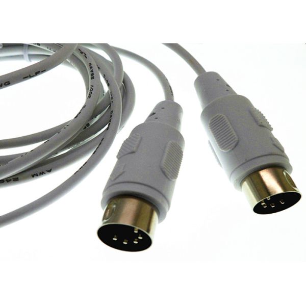 Nickel Plated Plating 5 Pin DIN Cable MIDI Connector Interface For Guitar Piano