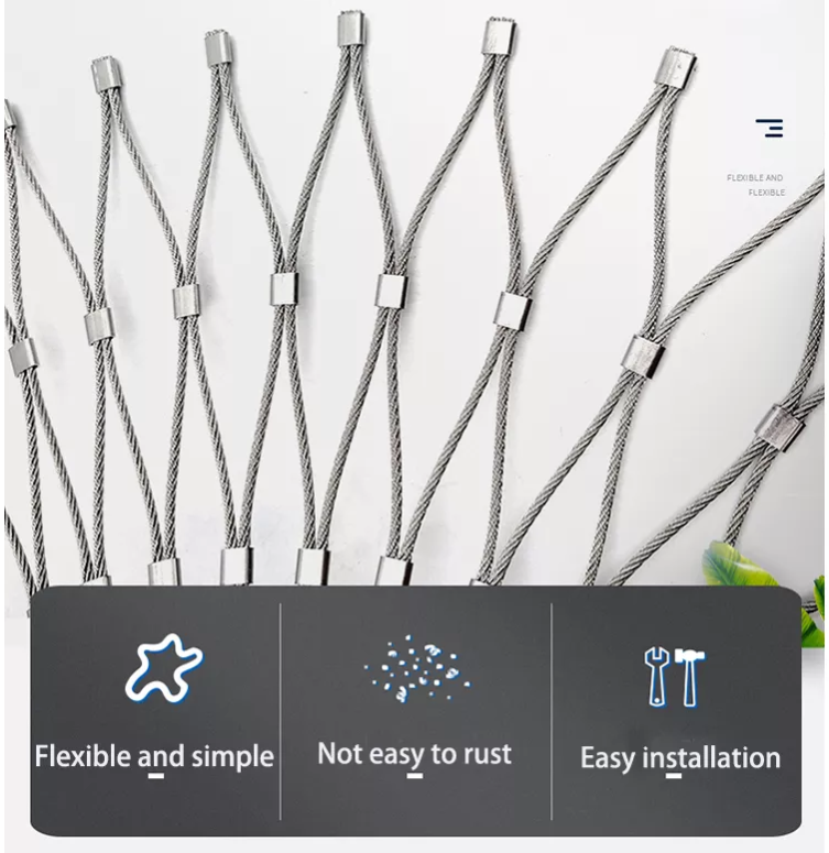 Stainless Steel Wire Rope Mesh screen/net(factory direct sale)