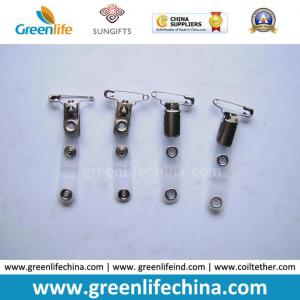 China Metal Suspender Clip W/Safety Pin and PVC Clear Tape factory