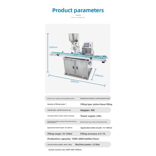 Easy Operation Fully Automatic Servo Rotor Pump Paste Liquid Filling Machine for Honey Viscous Liquid Peanut Butter Ketchup