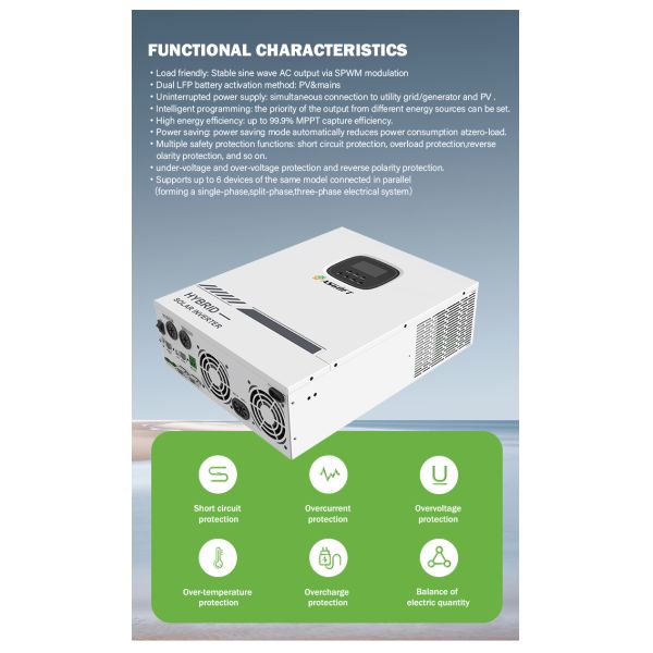 3 Phase Mini Solar Power Hybrid On Grid Inverter Mppt Grid Tie Inverter 5kw 10kw