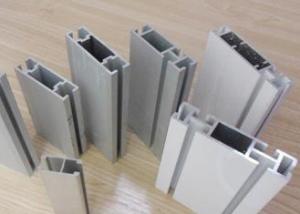 China Flat Hollow 6063 T5 T Slot Aluminum Extrusion Profiles With Silver Anodized Surface Treatment factory