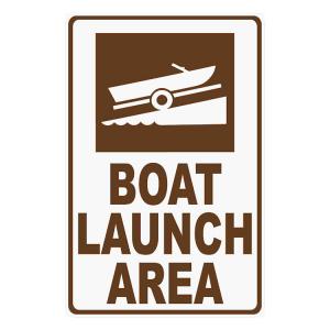 China Boat Launch Area Fishing Spot Sign Hassle free Vinyl 1mm-3mm factory