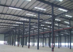 China Hot Dipped Galvanized Metal Frame Warehouse , Pre Manufactured Steel Buildings factory