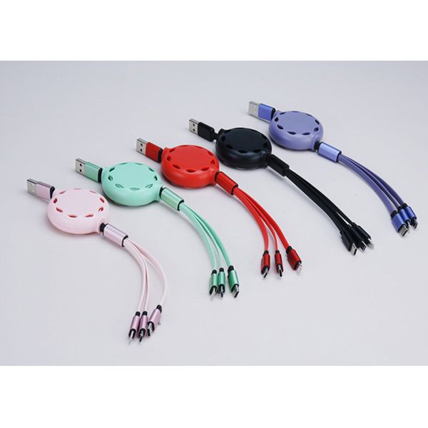 2.8A Max Current 3.3ft Universal USB Cord Quick Charging Custom Logo