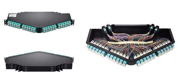1U MPO MTP Patch Cord MTP Rack Mount High-density Patch Panel LC OM3 OM4 Light Weight