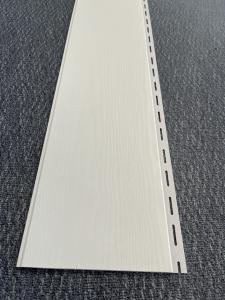 China White Outdoor PVC Wall Cladding Sheet Embossed Surface Length 30m on sale