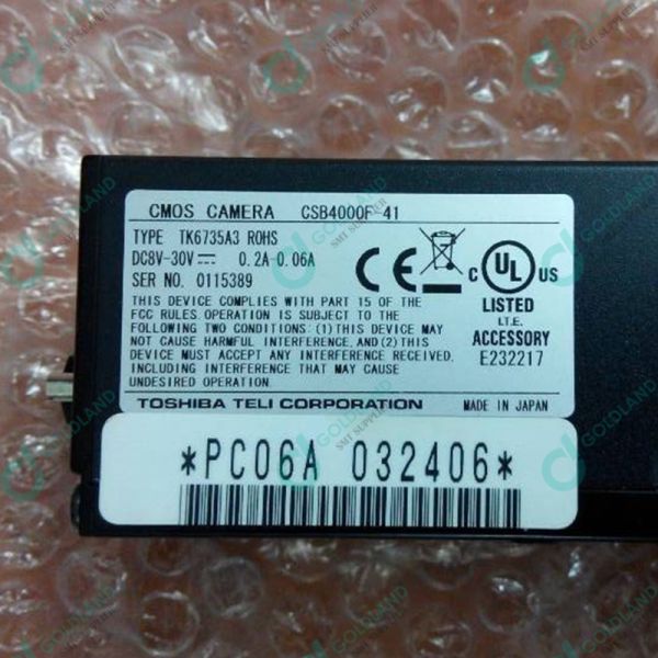 SMT pick and place machine and spare parts K00792 NXT CMOS CAMERA CSB4000F-41 SMT machine