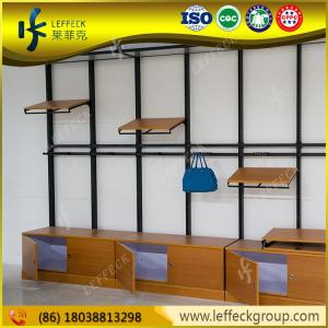 China Decorative commercial wall mounted clothing display rack, heavy duty wall shelf on sale
