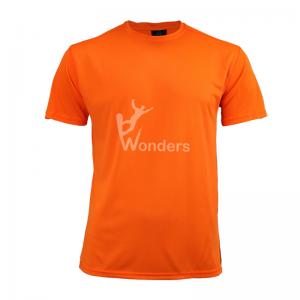 China Recycled Quick Dry Mens Running Tee Shirts Orange on sale