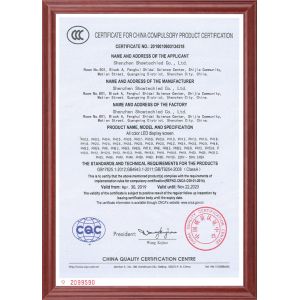 Shenzhen Showtechled Co., Ltd. Certifications
