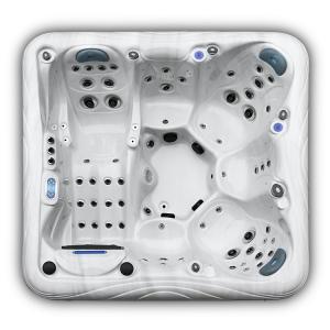 China Hydrotherapy Spa Tub Acrylic Outdoor 6 Persons Hot Tub Bath With Waterfall on sale