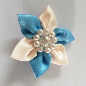 China Multi Style Satin Ribbon Flowers Garment Craft Handmade Flowers For Women Clothes Decoration on sale