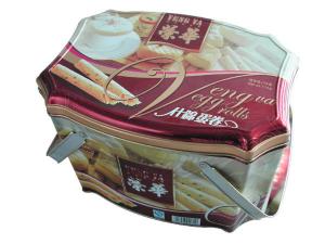 China 390g Gift Tin Cans With Handle Clasp 5L Metal Gift Tin Box factory