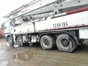 China 45m Used Construction SCHWING Concrete Pump Truck Original from Germany factory