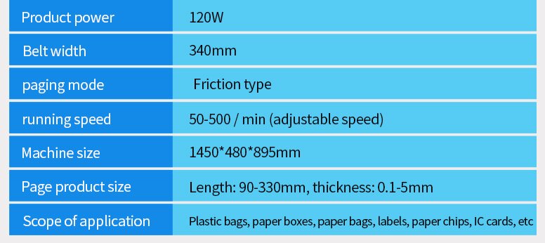 120w High Speed Full Automatic Dater Printer Coder Used Feeder Paging Machine with Conveyor