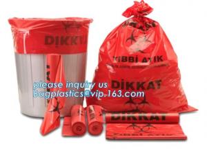 China Biohazard medical waste bag for hospitals, Disposal Plastic Medical waste bags, Plastic Pe Medical Biohazard Waste Bag on sale