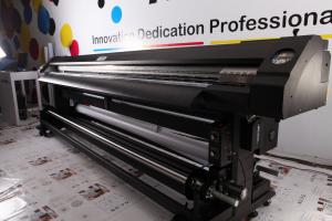 China 3.2m wide format printer,Epson DX7 printhead Double Side printer with CMYK factory
