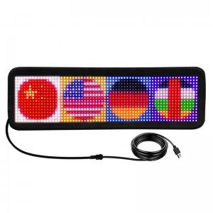 China 16*64/16*96/32*64/32*96 LED Car Message Display for Programmable Scrolling Animation factory