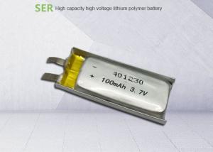 China 3.7V rechargeable lithium polymer battery 401230 for bluetooth headset factory