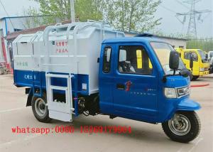 China QUALITY Material chinese mini garbage truck 3-wheel 22hp 5cbm small trash trucks for sale factory