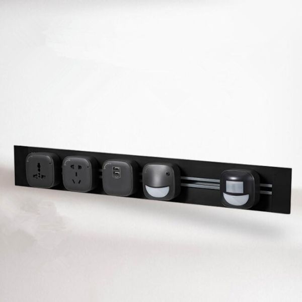 Wall - Mounted Wireless Mobile Track Socket Kitchen Office Home Switch Creative High Power Plug - In Board