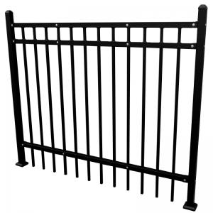 China Welding Victorian Deformed Bar Wrought Iron Picket Fence 1.73m Height on sale