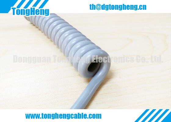 Convenient Use Extendable Coiled Spiral Cable 105C 300V