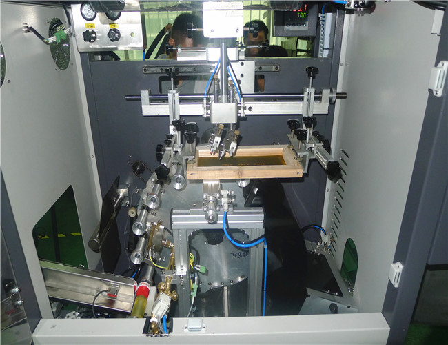 Cups Silk Automatic Screen Printing Machine with LED Oven / UV Dryer