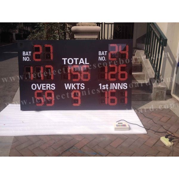 Professional LED Cricket Scoreboard With Brackets Hanging / Mounting Installation