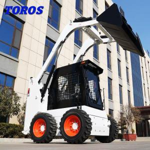 China Road Maintenance Small Track Skid Steer Loader With 4 In 1 Bucket factory