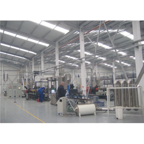High Performance Plastic Pellets Making Machine Line With Double Stage Extruders