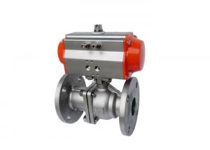 China Flange CF8 Body 8 Pneumatic Actuated Ball Valve factory