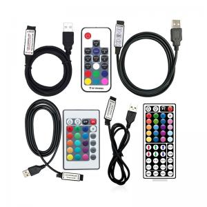 China USB 5V LED Controller Mini Wireless Remote Control For LED RGB Color Bar 5050 on sale